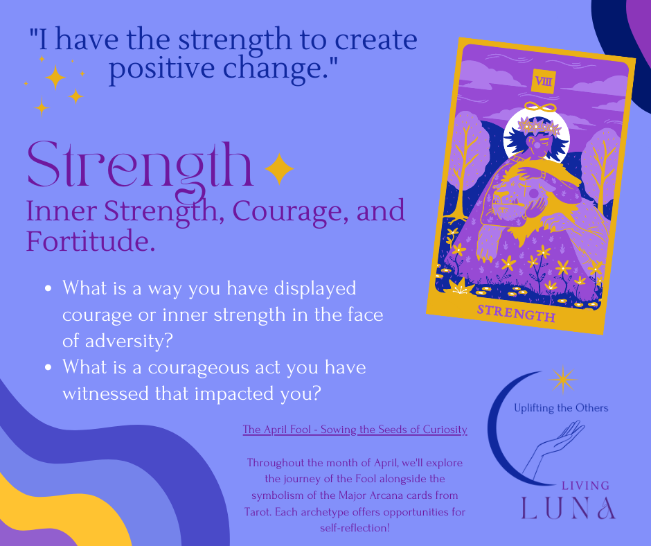 Strength tarot card