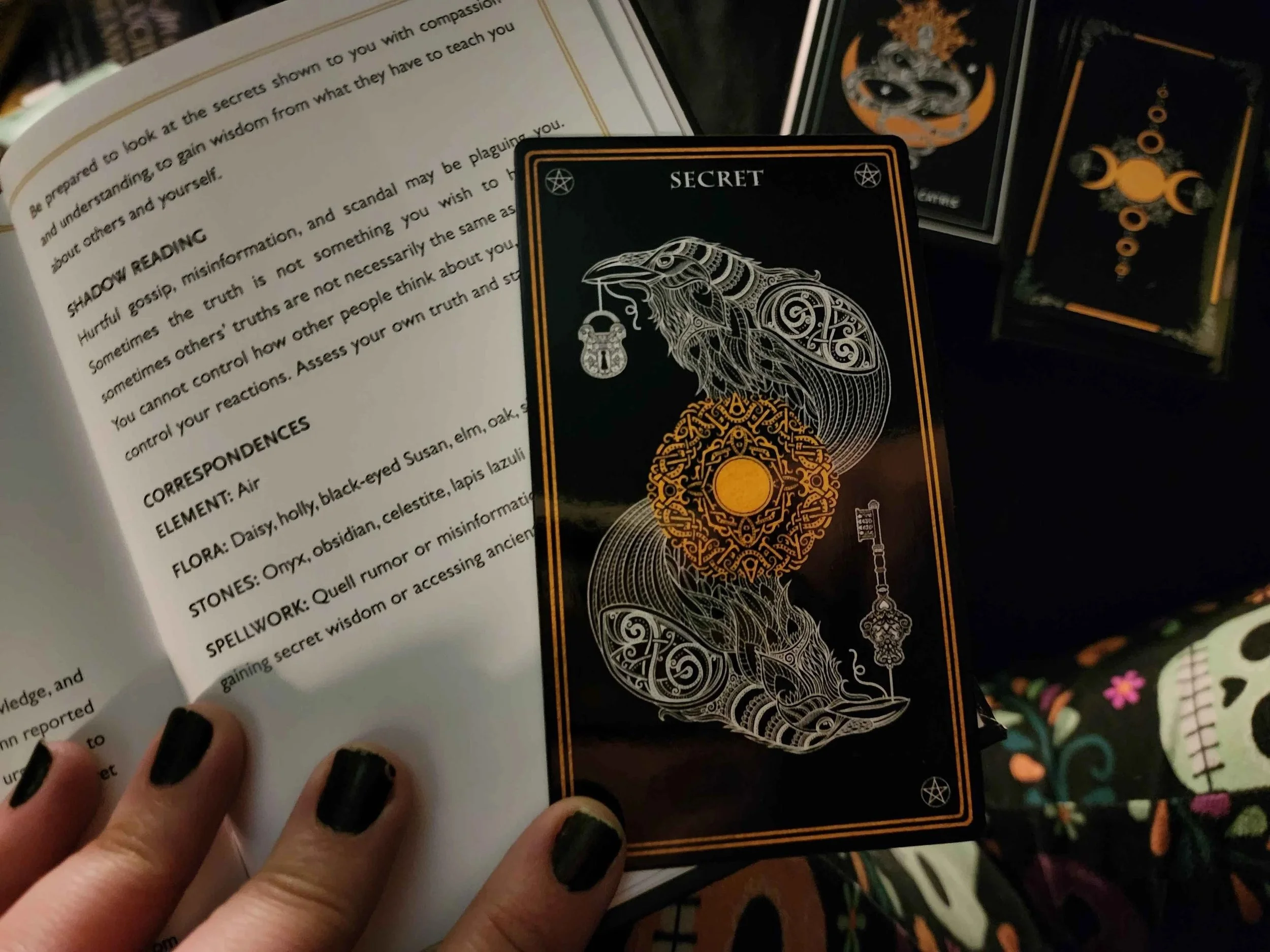 Raven oracle card
