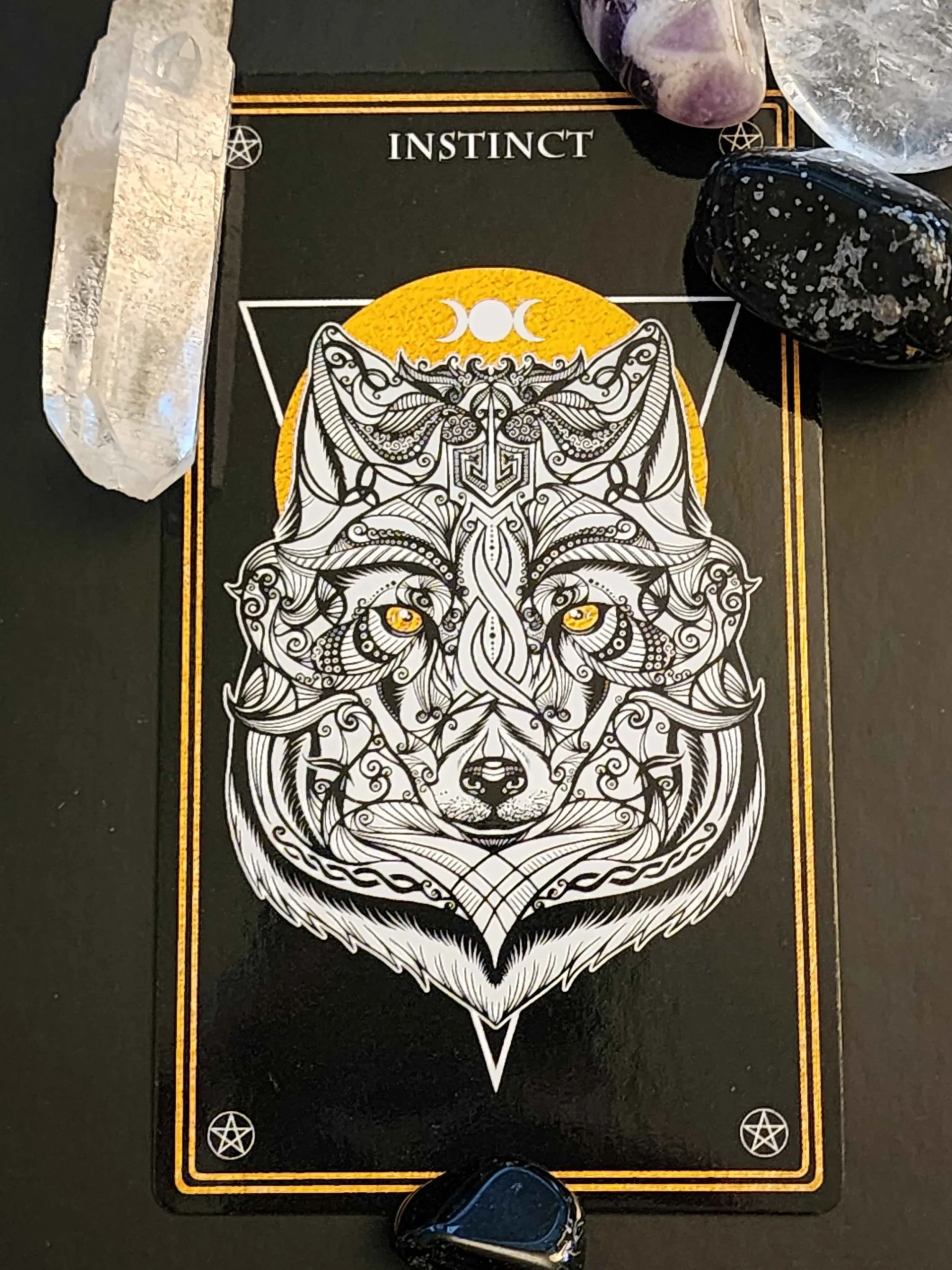 Wolf oracle card